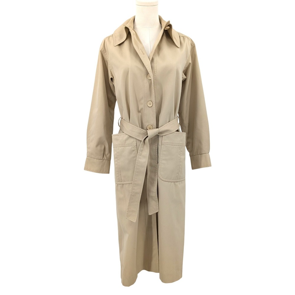Vintage PBD International Belted Trench‎ Coat Beige Sz 7 (Fits S) Quiet Luxury